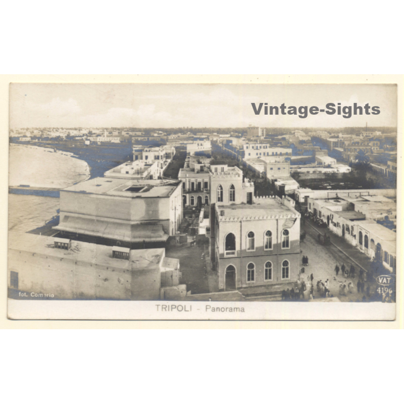Colony Tripoli Italiana: Panorama *3 (Vintage RPPC ~1910s) Colony Tripoli Italiana: Panorama *3 (Vintage RPPC ~1910s)