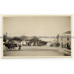 Congo: Street Scene Leopoldville? / Handcart (Vintage Photo B/W 1928)