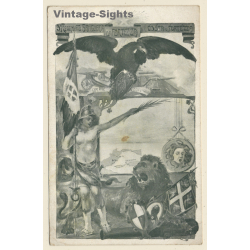 3° Reggimento Artigleria Da Costa Forteza / Propaganda (Vintage PC ~1910s)