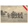 Italo-Turkish War (1911-1912): Wounded Officer Transported By Soldiers (Vintage PC ~1910s)