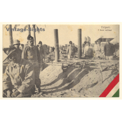 Italo-Turkish War (1911-1912): Tripoli - Military Camp Kitchen - Soldiers (Vintage PC ~1910s)