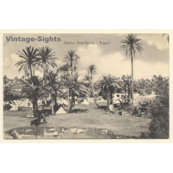 Italo-Turkish War (1911-1912): Tripoli - Military Camp (Vintage PC 1911)