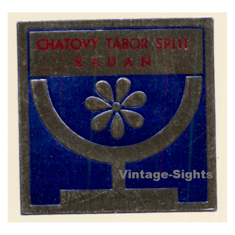 Split / Croatia: Chatovy Tábor - Kadan (Vintage Luggage Label)