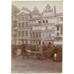 Bruxelles: Grand Place - Maison Des Corporations (Vintage Photo Sepia ~1900s/1910s)
