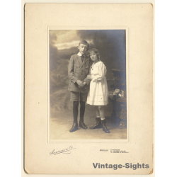 Samson & Co: Portrait Of Elegant Sister & Brother (Vintage Photo ~1920s/1930s)