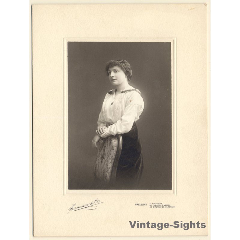 Samson & Co: Nice Portrait Of Fine Young Lady (Vintage Photo ~1920s/1930s) Samson & Co: Nice Portrait Of Fine Young Lady (Vintage Photo ~1920s/1930s)