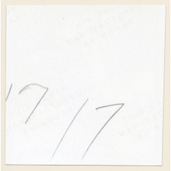 Erotic Study: Racy Blonde Nude Relaxes In The Sun*11 / Rear View (Vintage Contact Print 1970s/1980s)