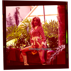 Erotic Study: Pretty Blonde Woman Outdoors*11 / Nude (Vintage Diapositive KORENJAK 1970s/1980s)