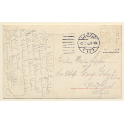 Eisernes Kreuz 1813-1913 Mit Gott Für König Vaterland (Vintage RPPC)