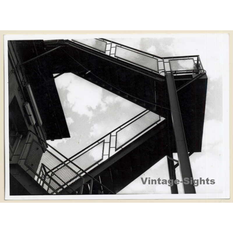 Tubize / Belgium: Forges de Clabecq *3 / Steelworks - External Staircase (Vintage Photo 1990s/2000s) Tubize / Belgium: Forges de Clabecq *3 / Steelworks - External Staircase (Vintage Photo 1990s/2000s)
