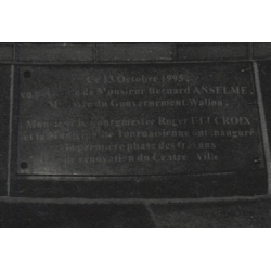 Wallonia / Belgium: Fountain Dedicated To Bernard Anselme & Roger Delcroix (Vintage Photo 1990s/2000s)