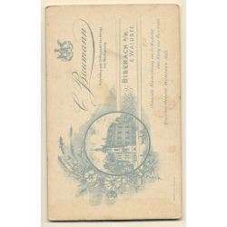 C.Baumann / Biberach: Portrait Of Young Victorian Lady*3 (Vintage CDV / Carte De Visite ~1890s/1900s)