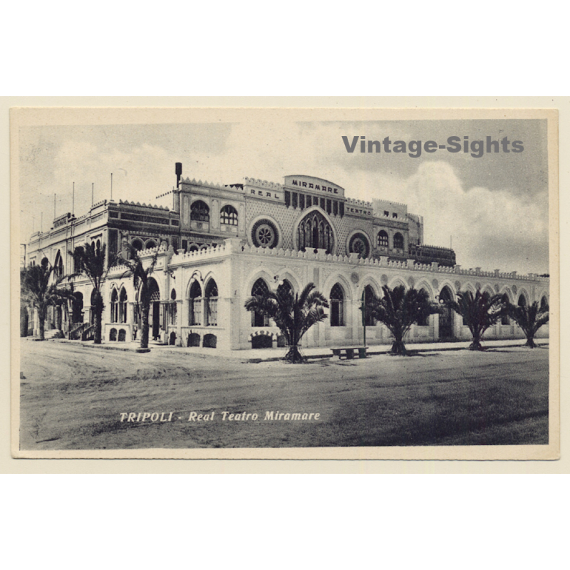 Tripoli / Libya: Real Teatro Miramare (Vintage PC ~1910s) Tripoli / Libya: Real Teatro Miramare (Vintage PC ~1910s)