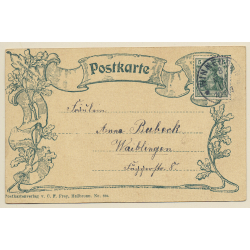 Heilbronn a. Neckar: Friedenskirche / Wappen (Vintage PC 1910)