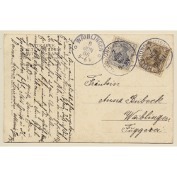 Heilbronn a. Neckar: Hafenpartie / Lastkähne - Leichter (Vintage PC 1906)