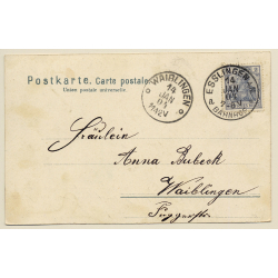 Esslingen a. Neckar: Stadtkirche - Agnes Brücke (Vintage PC 1904)