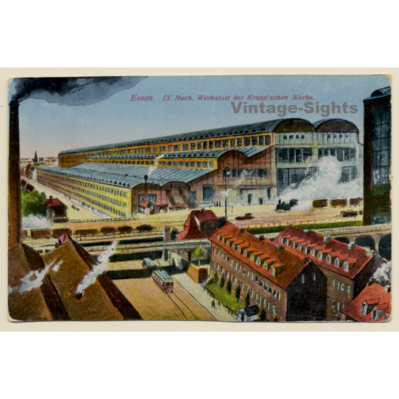 Essen: Krupp Werke - Mechanische Werkstatt (Vintage PC 1924) Essen: Krupp Werke - Mechanische Werkstatt (Vintage PC 1924)
