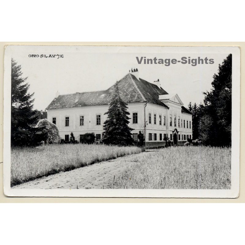 Croatia: Oroslavje Donje Castle (Vintage RPPC 1941) Croatia: Oroslavje Donje Castle (Vintage RPPC 1941)