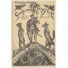 Studentica: Grufs Vom Bergfest / Willi Reineke  / Füchse (Vintage PC 1904)