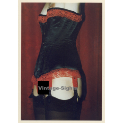Erotic Study: Upper Body Of WOman In Bodice / Nip Slip (Vintage Photo ~1990s)