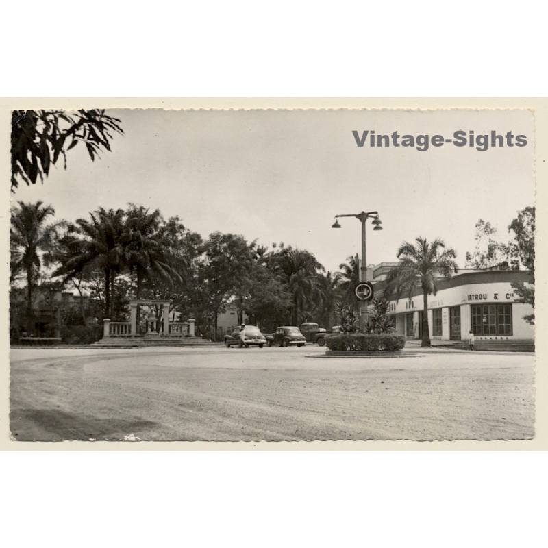 Stanleyville / Congo Belge: Place De La Victorie (Vintage RPPC ~1950s)