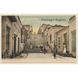 Santiago De Cuba: Calle Padre Picolo (Vintage PC 1900s)