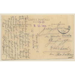 Wervicq / Belgium: Place Du Steenacker Et L'Hôpital (Vintage PC 1915)