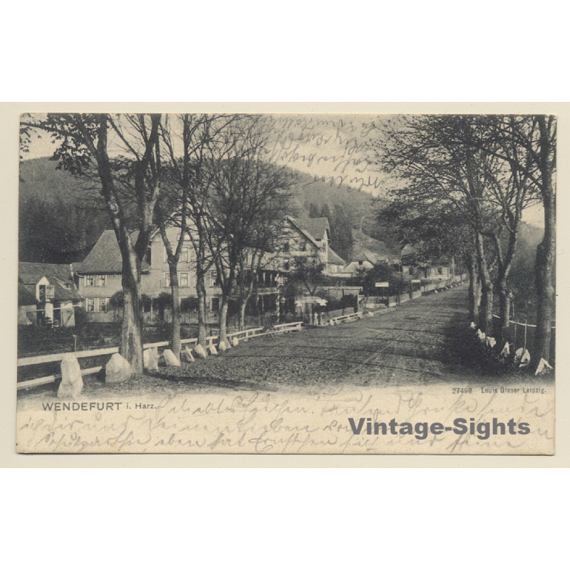 Wendefurt Im Harz: Street View (Vintage PC 1903)