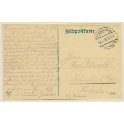 Sissonne (Aisne): Abtranspport Im Lazarett - Rotes Kreuz (Vintage PC 1916)