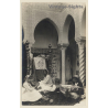 Algeria: Moorish Females Weaving Rugs (Vintage RPPC 1910s/1920s