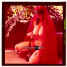 Erotic Study: Busty Nude Wearing Indian Veil*2 (Vintage Diapositive KORENJAK 1970s/1980s)