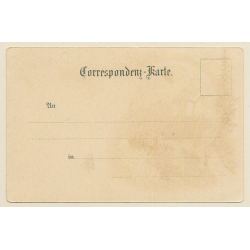 Gruss Aus Den Bergen / Tracht - Edelweiss (Vintage PC Litho 1900s)