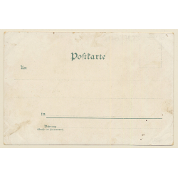 Comburg - Waldenburg - Limburg / Ba-Wü: Gruss Vom Einkorn (Vintage PC Litho 1900s)