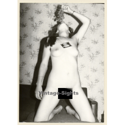 Erotic Study: Slim Natural Dark-Haired Nude*7 / Hairy Armpits (Vintage Photo GDR 1970s/1980s)