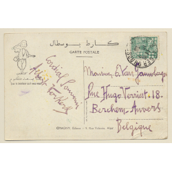 Algeria: Sur Le Grande Bleu / Sea Sick - Humor (Vintage PC 1923)