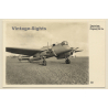 Mehrzwecke Flugzeug Henschel HS 124 / WW2 (Vintage RPPC ~1930s/1940s)