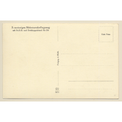 Mehrzwecke Flugzeug Henschel HS 124 / WW2 (Vintage RPPC ~1930s/1940s)