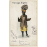 Little Girl Carrying Coal On Head / Black Americana (Vintage PC 1904)