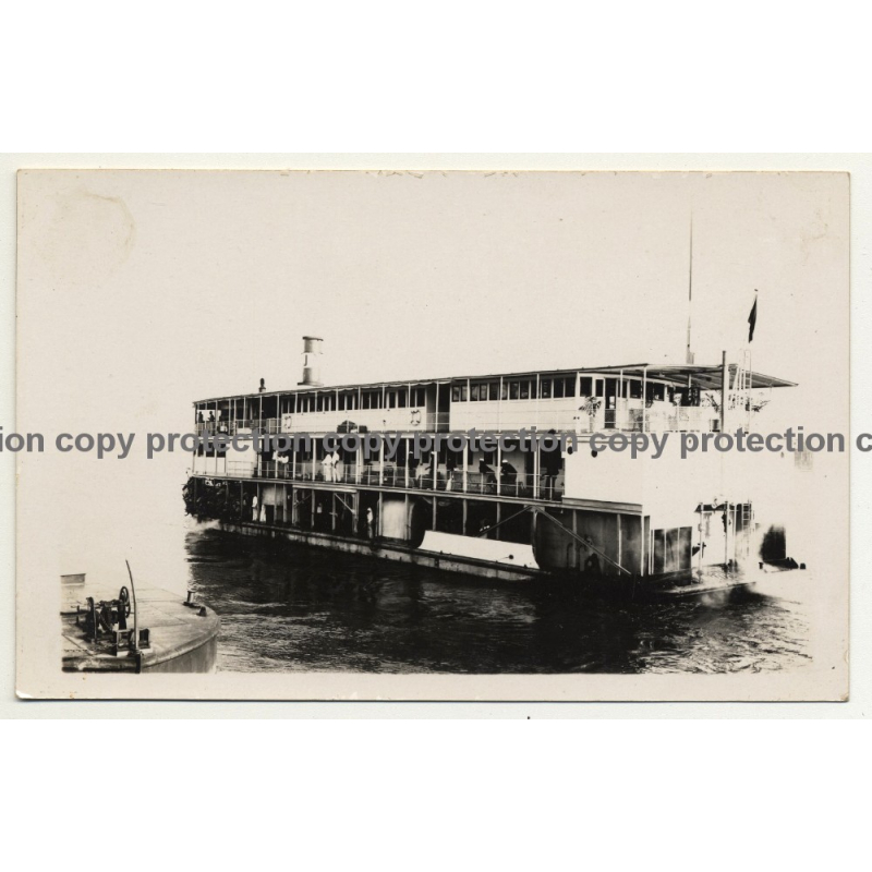 Steamboat Berwinne On Congo River *2 / Africa (Vintage RPPC B/W)