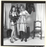 Erotic Study: 2 Gorgeous Slim Semi Nude Try On Lacquer Lingerie*6 / BDSM (Vintage Contact Print 1970s/1980s)