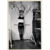 BDSM Study: Slim Maid Tied To Rack / BDSM - Hairy Armpits (Vintage Photo ~1960s)