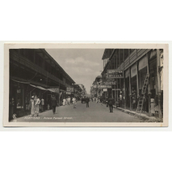 Lehnert & Landrock: Port-Said - Prince Farouk Street / Egypt (Vintage RPPC 1927)