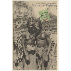437 Générale Fortier: Jeunes Peulhes / Ethnic Nude (Vintage PC 1905)