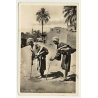 Lehnert & Landrock: Water Sellers / Egypt (Vintage RPPC 1920s/1930s)