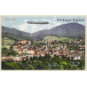 Baden-Baden: Total View / Zeppelin - Luftschiff (Vintage PC 1912)