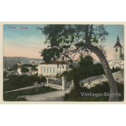 Fiume - Rijeka / Croatia: View Onto Castle Tersato (Vintage PC ~1910s/1920s)