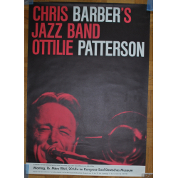 Chris Barber With Ottilie Patterson At Kongress Saal / Munich (Vintage Conert Poster 1964)