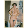 Erotic Study: Sweet Natural Nude In Transparent Lingerie*2 (Vintage Photo East Germany 1990s)