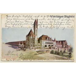 St. Louis / USA: Union Station (Vintage PC 1903)
