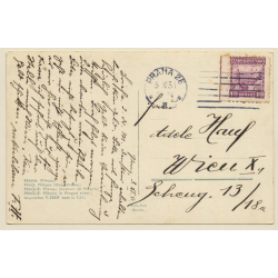 Prague / Czechia: Main Street - Tram  (Vintage RPPC 1931)